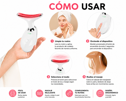 Masajeador Facial y Cuello LED