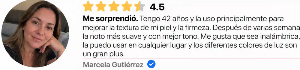Mascarilla Facial LED Terapia 7 Modos