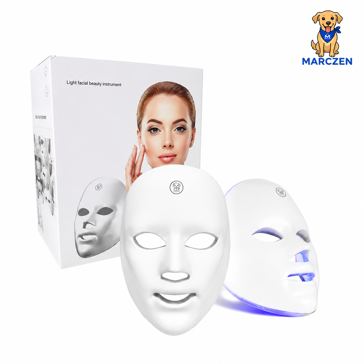 Mascarilla Facial LED Terapia 7 Modos