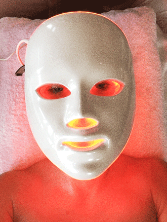 Demostración de Mascarilla Facial LED Terapia 7 Modos