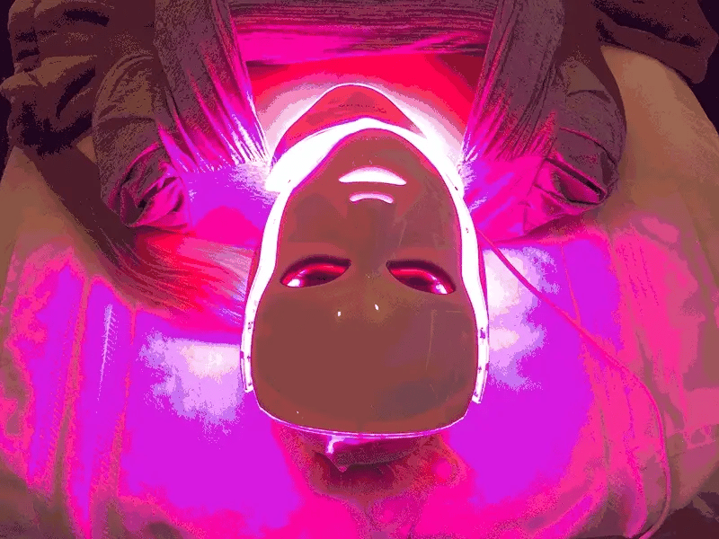 Demostración de Mascarilla Facial LED Terapia 7 Modos